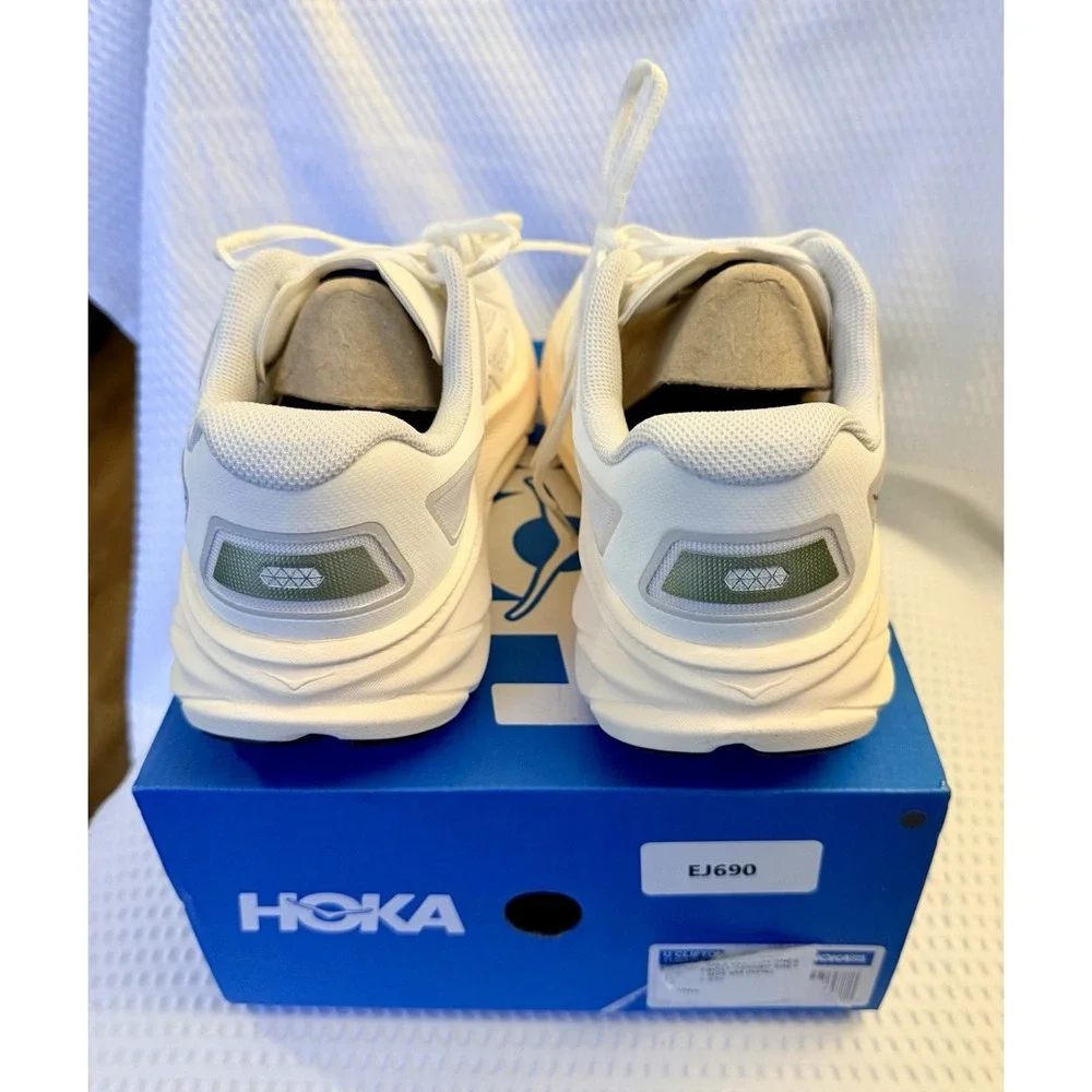Hoka Clifton 9 Running Shoes UNISEX Sz 9W/8M Frost Cosmic Grey 1155370 FCG
